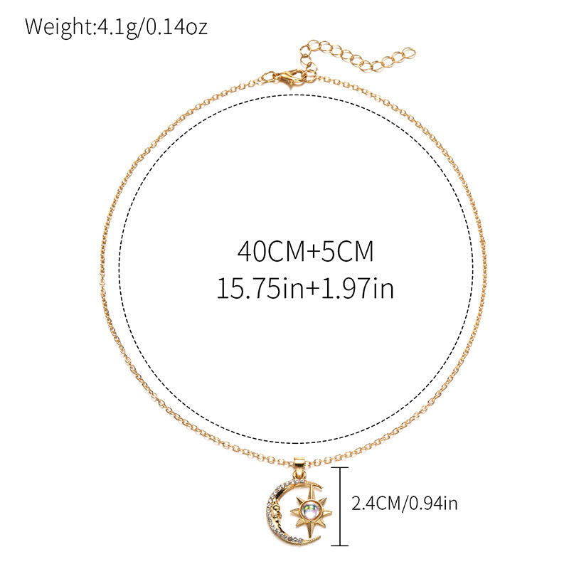 Fashion Diamond Moon Pendant - Fresh Fashion Finds -  - #tag1#
