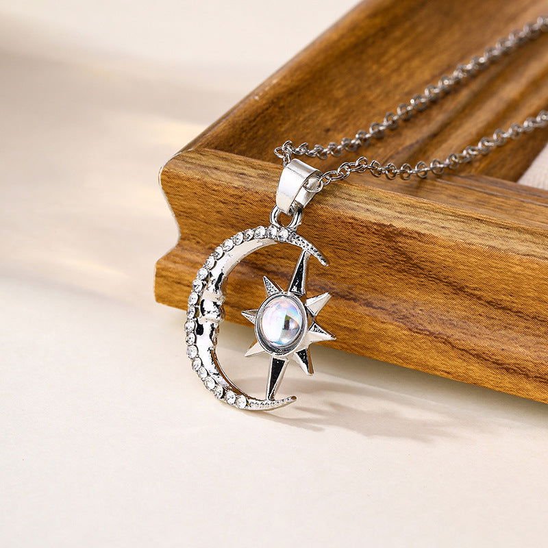 Fashion Diamond Moon Pendant - Fresh Fashion Finds -  - #tag1#