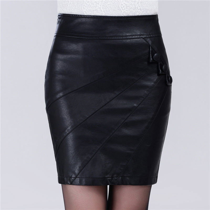 Fashion Sexy Slim High Waist PU Leather Skirt - Fresh Fashion Finds -  - #tag1#