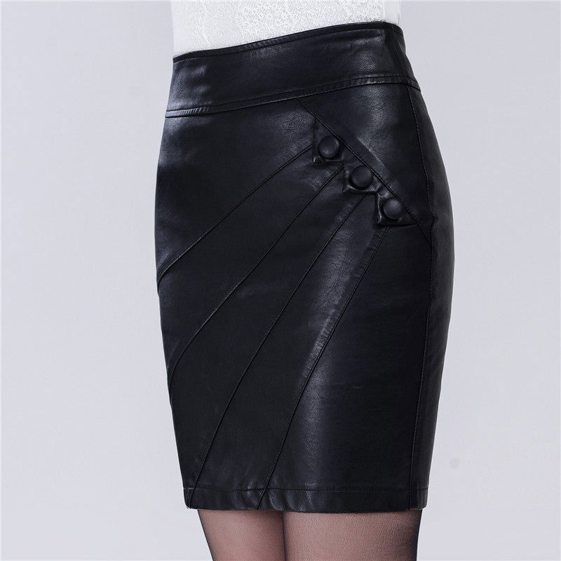 Fashion Sexy Slim High Waist PU Leather Skirt - Fresh Fashion Finds -  - #tag1#