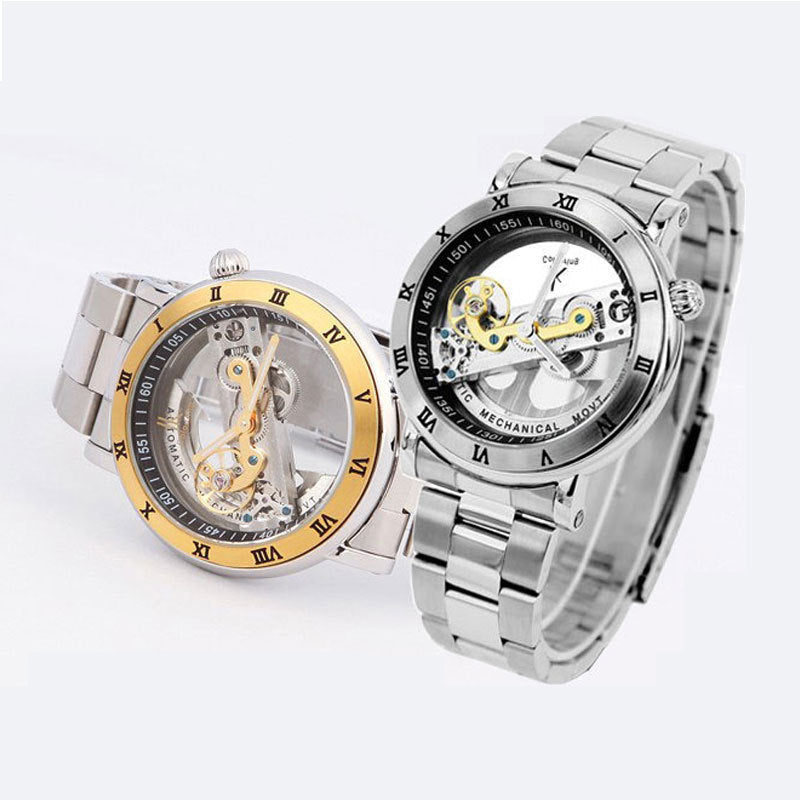 Mechanical Stainless Steel Wrist Watch - Fresh Fashion Finds -  - #tag1#