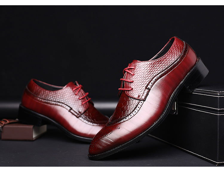 Men flats lace up oxfords leather shoes - Fresh Fashion Finds -  - #tag1#