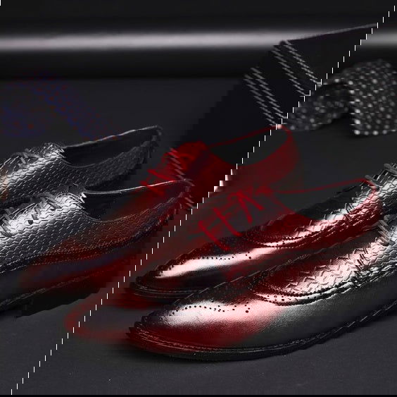 Men flats lace up oxfords leather shoes - Fresh Fashion Finds -  - #tag1#