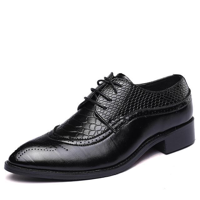 Men flats lace up oxfords leather shoes - Fresh Fashion Finds -  - #tag1#