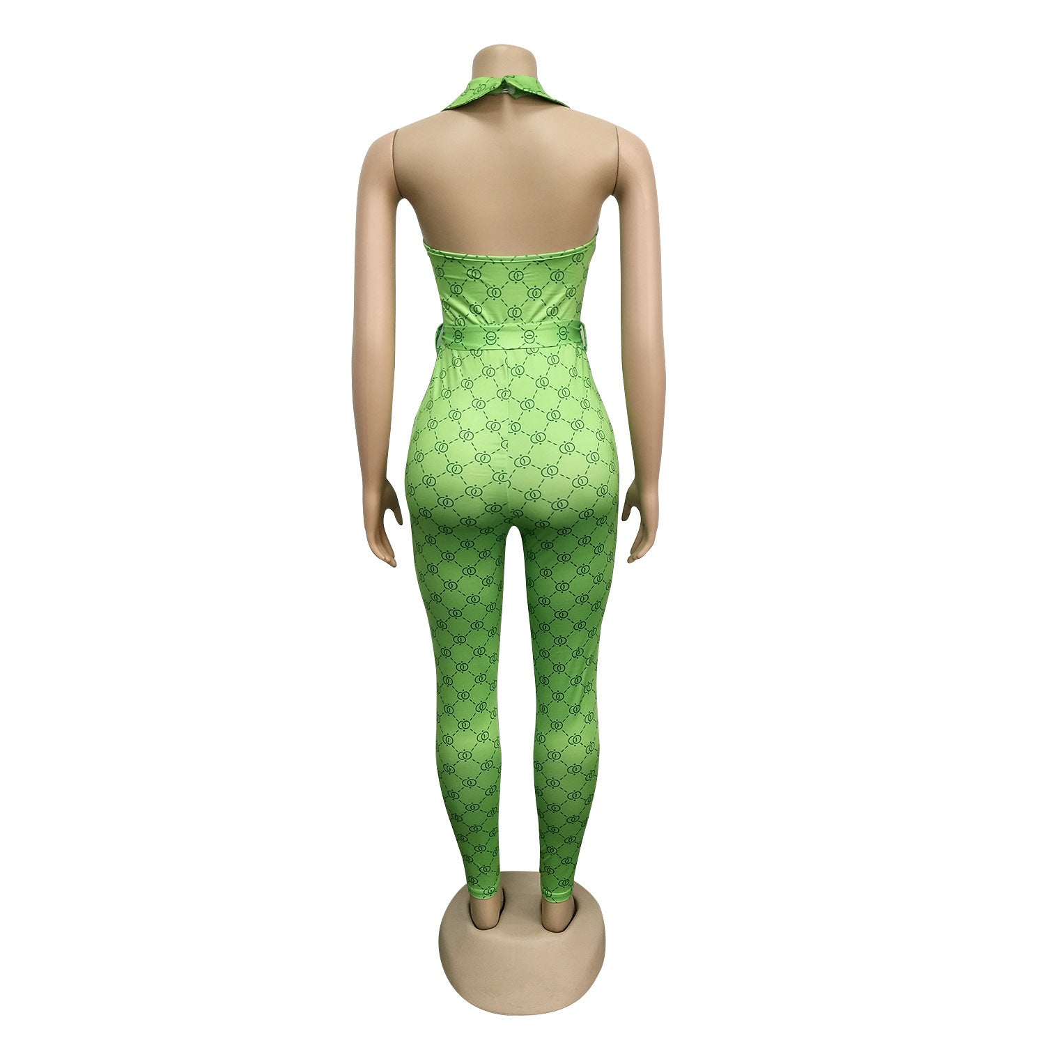 Printed sexy halter jumpsuit women - Fresh Fashion Finds -  - #tag1#