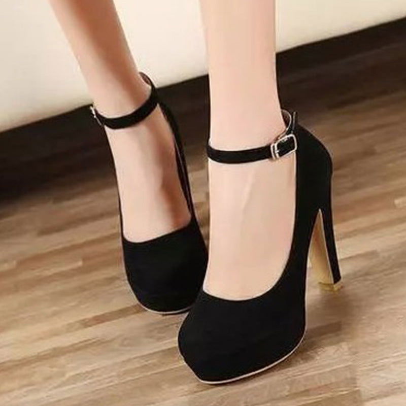 Women Buckle Black High Heels - Fresh Fashion Finds -  - #tag1#
