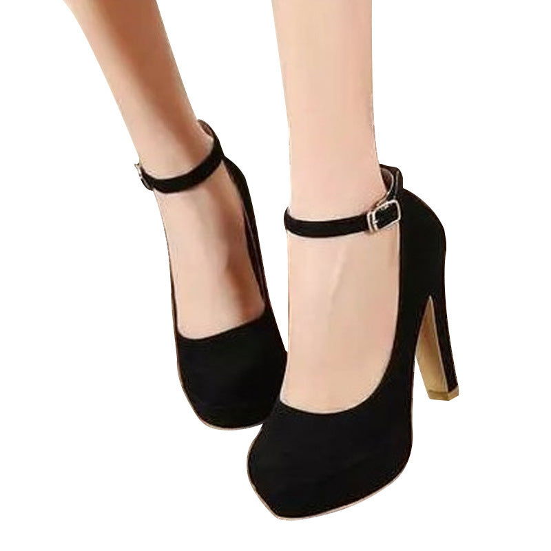 Women Buckle Black High Heels - Fresh Fashion Finds -  - #tag1#